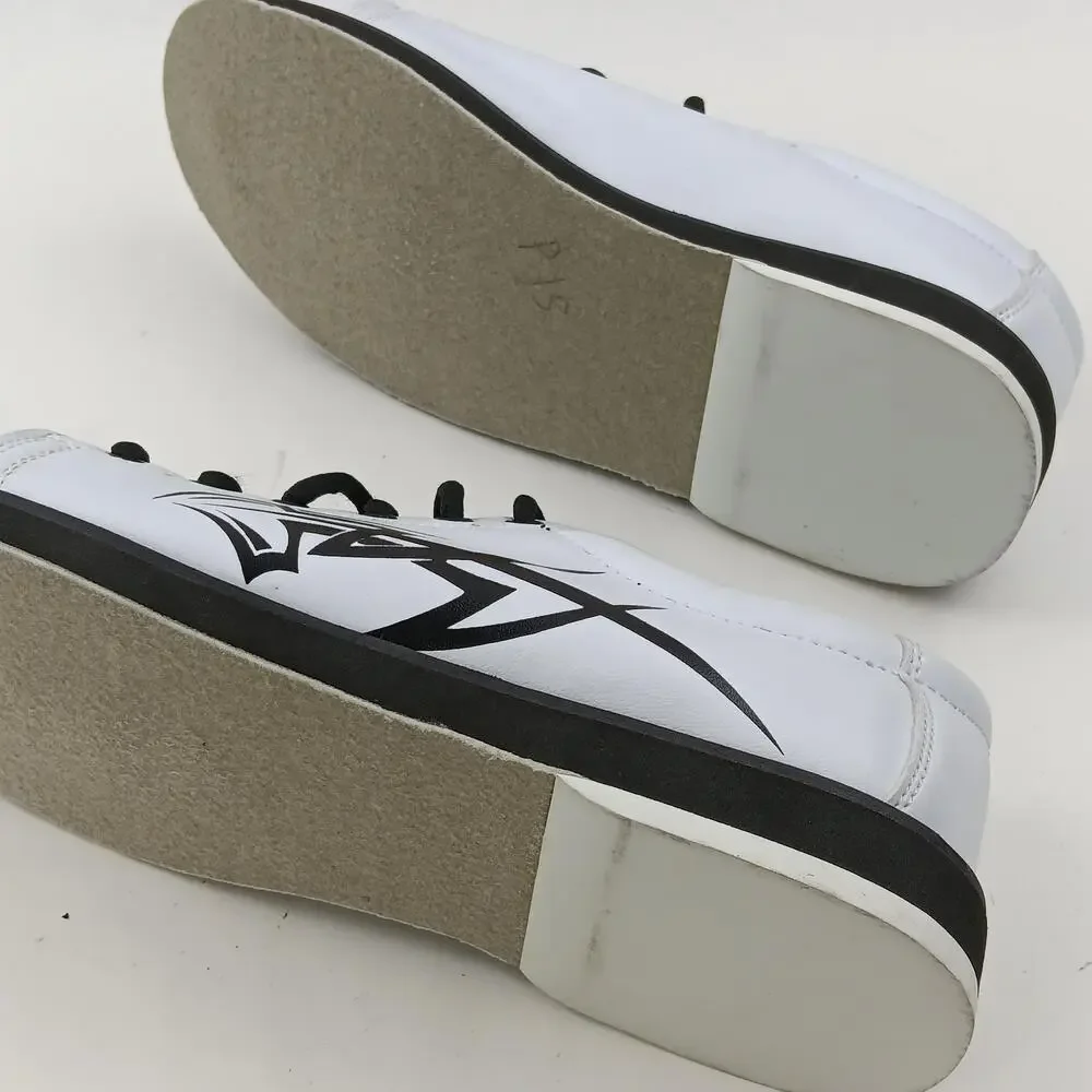 Pyramid Action Tribal Shoes Mens Size 10.5 White Bowling Sneakers Low Top